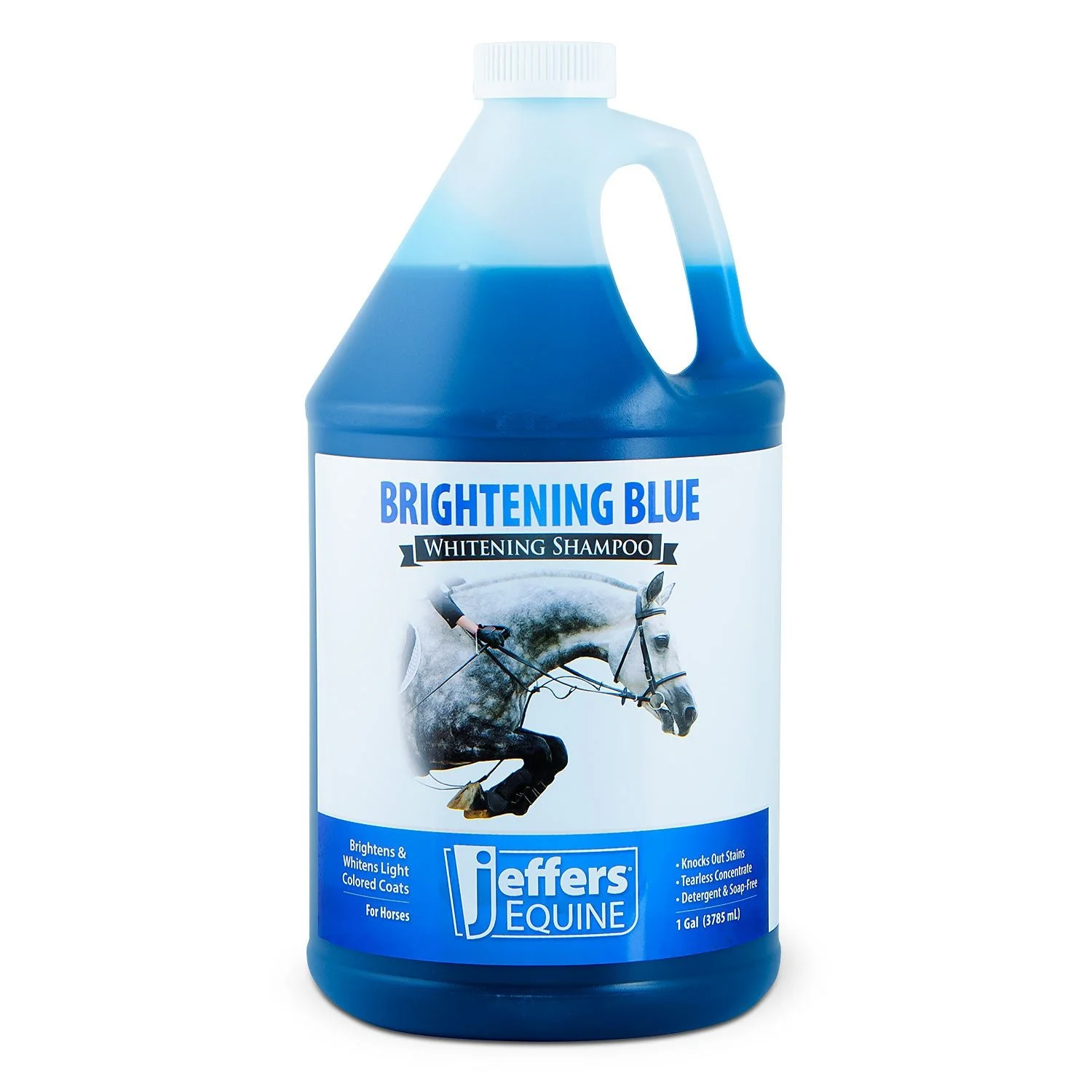 Jeffers Equine BRIGHTENING BLUE Whitening Horse Shampoo - Image 9