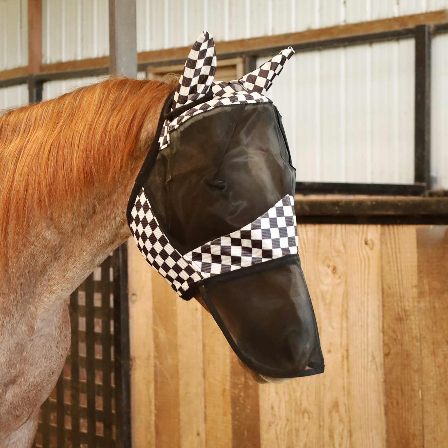 Jeffers Expression Deluxe Mesh Horse Fly Mask with Ears and Nose - Image 5
