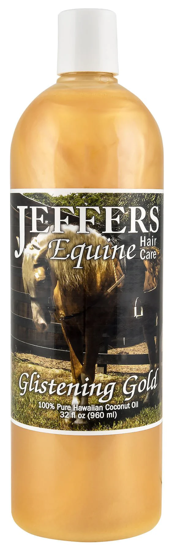 Jeffers Equine Glistening Gold All-Natural Tearless Horse Shampoo with Pure Hawaiian Coconut Oil - Image 3