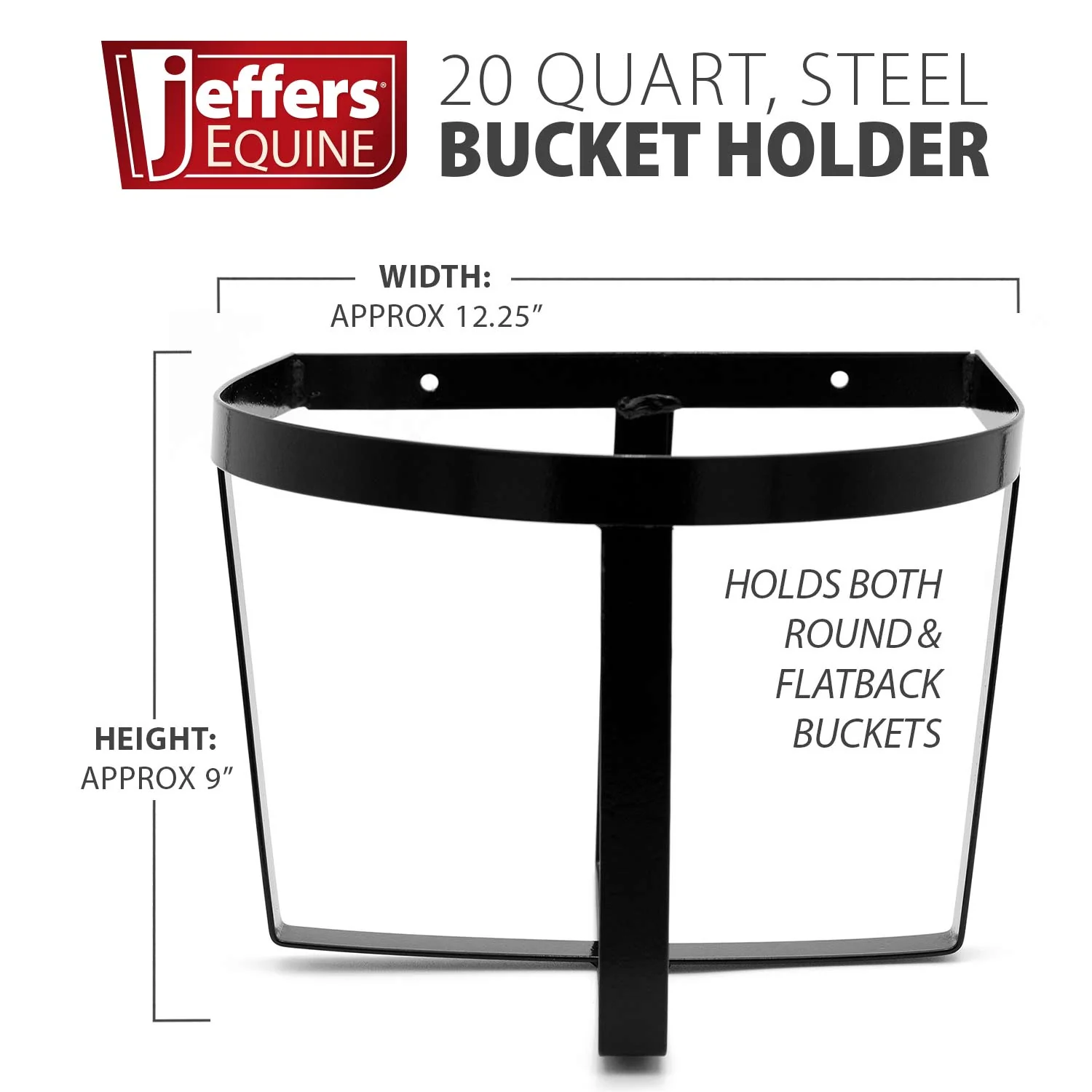 Jeffers Steel Bucket Holder - Holds 20 qt Bucket - Image 3
