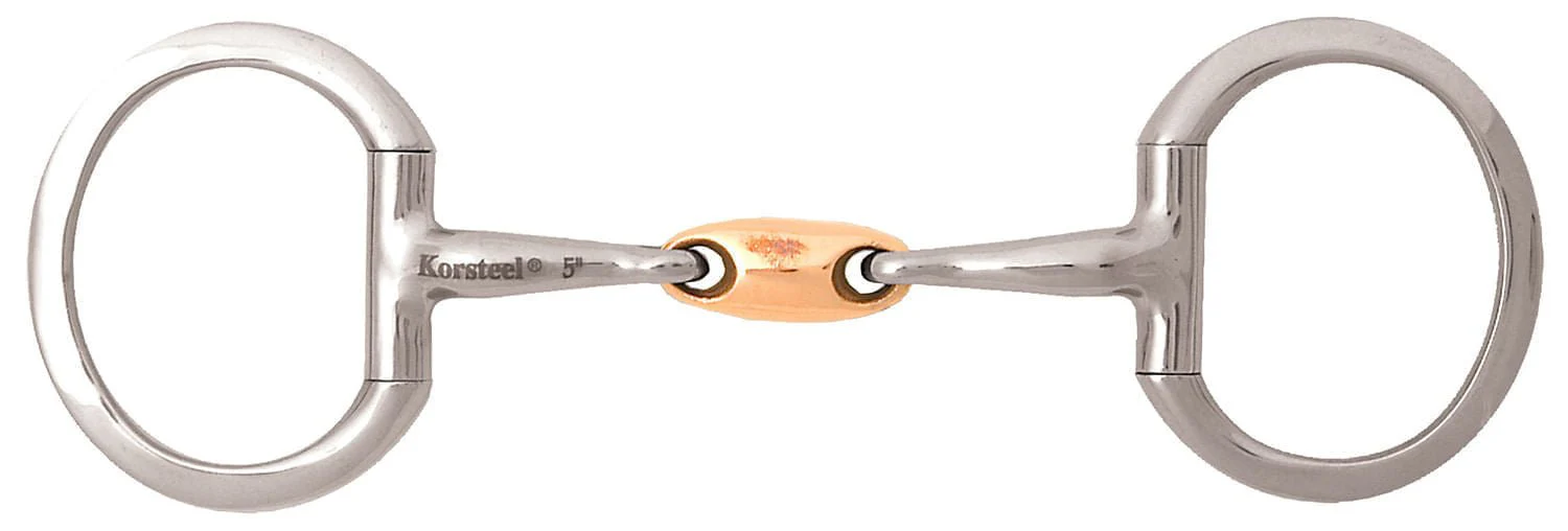 JP Korsteel Copper Oval Link Eggbutt Snaffle Bit - Image 5