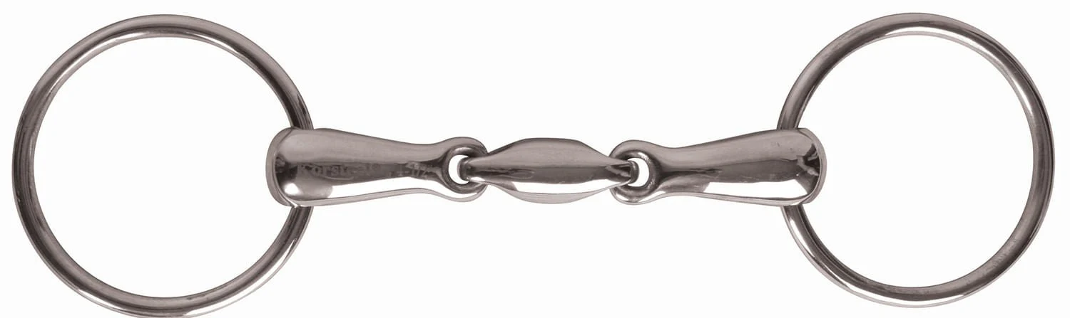 JP Korsteel Stainless Steel Oval Link Loose Ring Snaffle Bit - Image 8