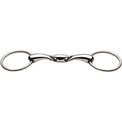 JP Korsteel Stainless Steel Oval Link Loose Ring Snaffle Bit - Image 9