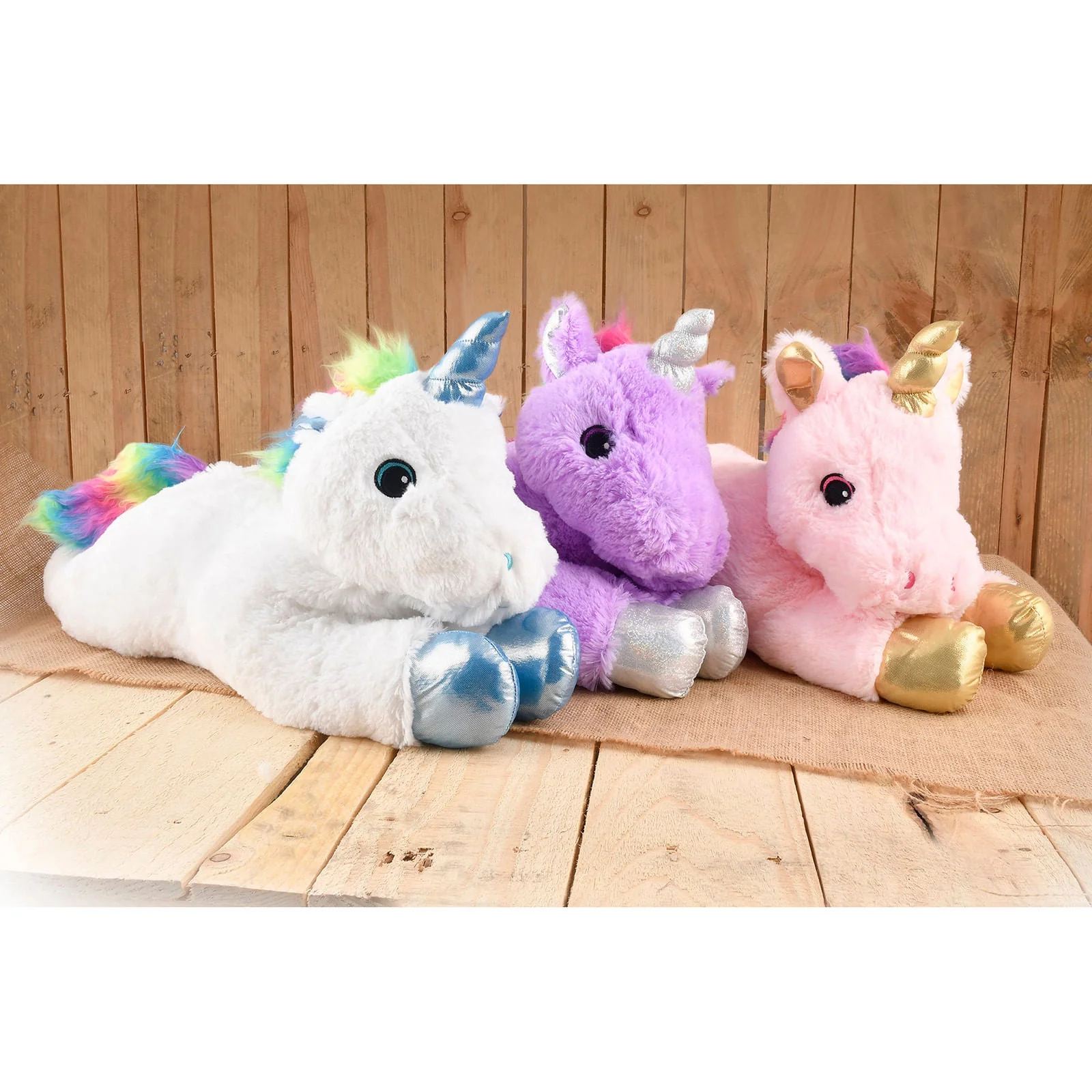 Jumbo Unicorn Plush Dog Toy, 24"L (assorted) - Image 8