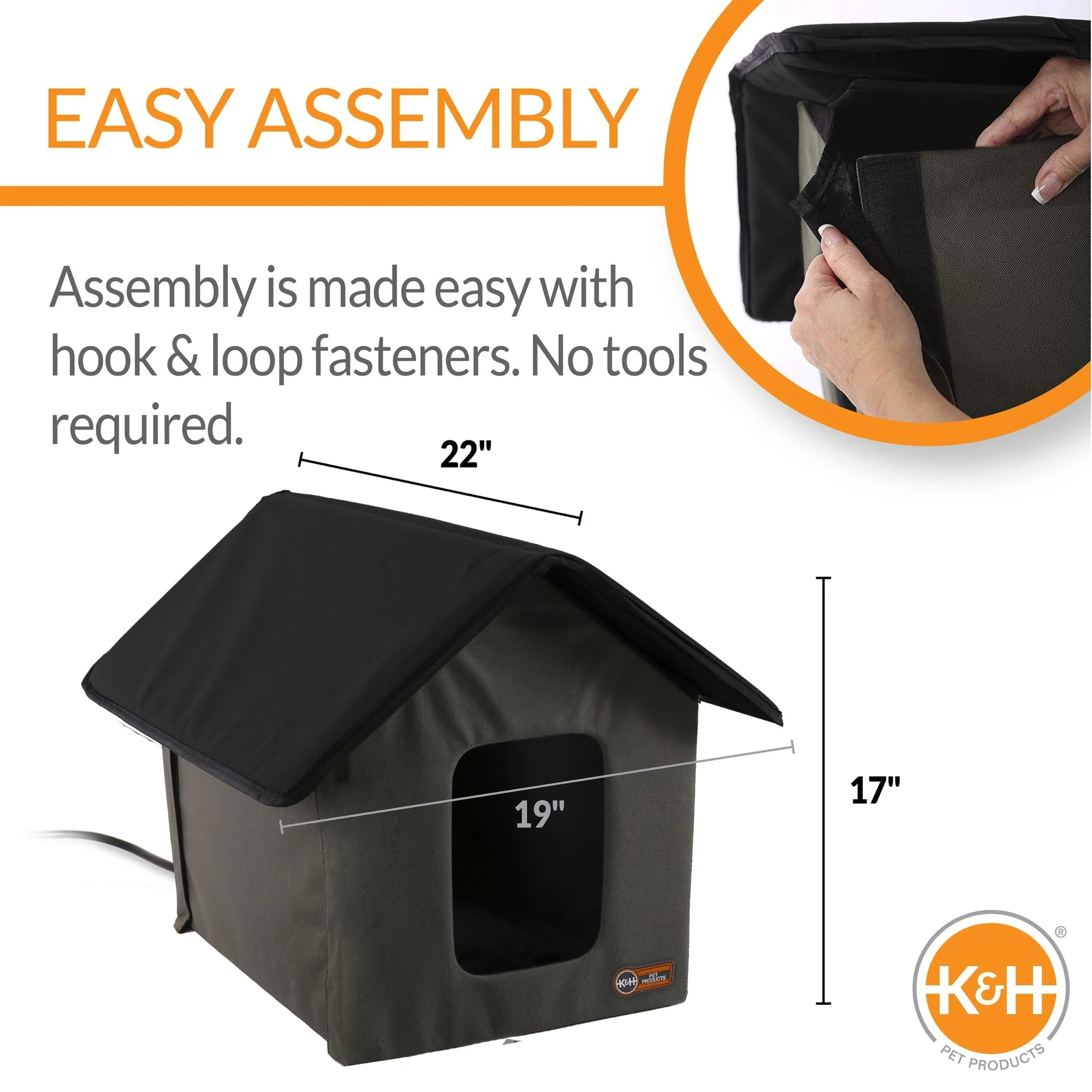 K&H Outdoor Heated Kitty Cat House - Image 3