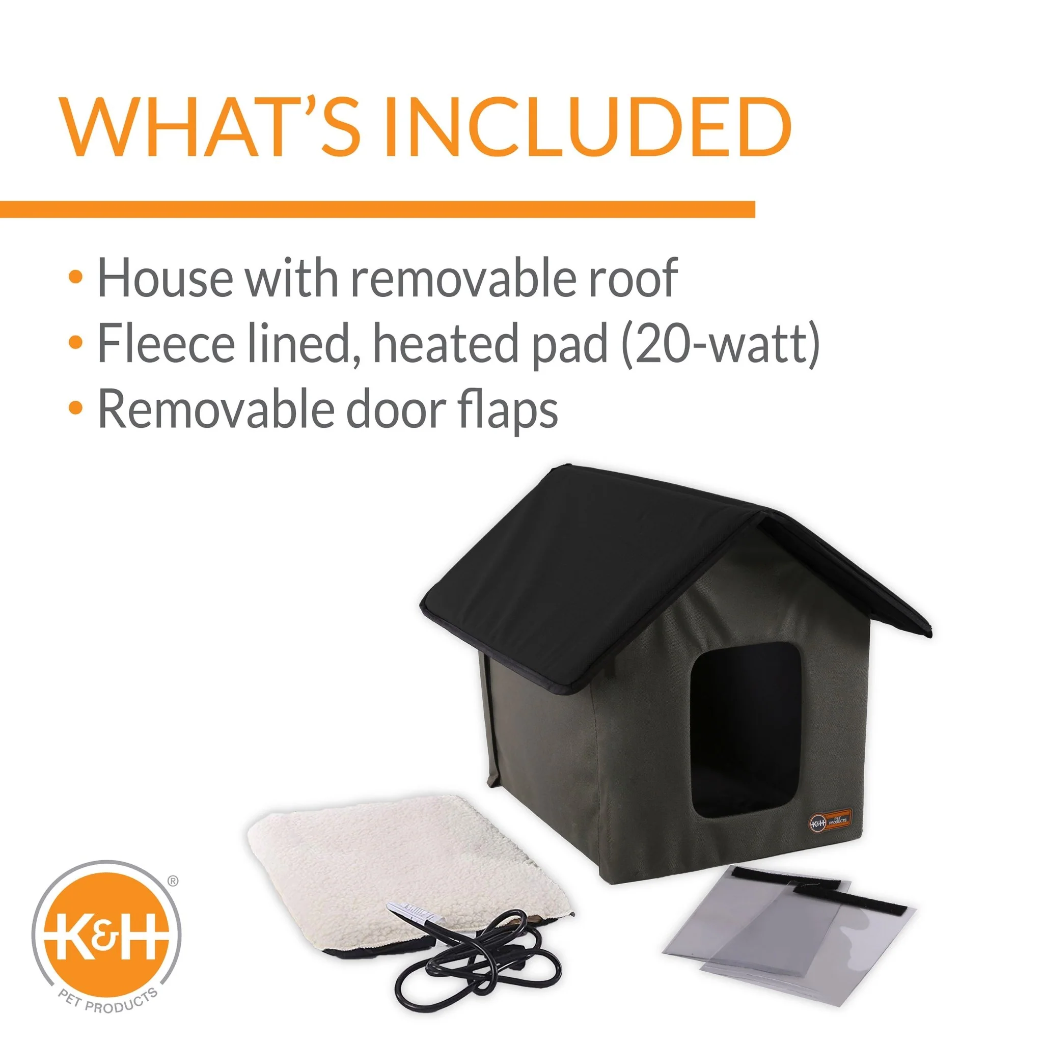 K&H Outdoor Heated Kitty Cat House - Image 4