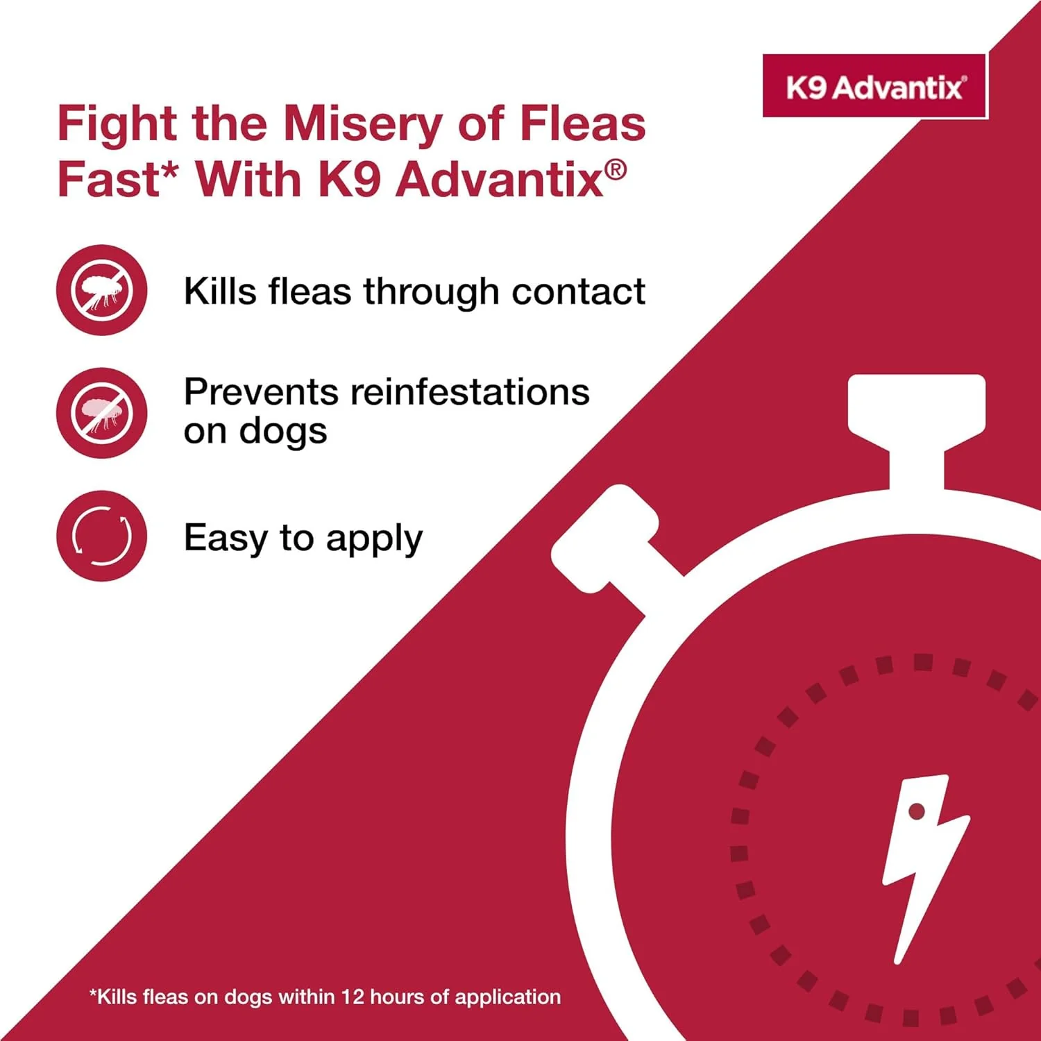 K9 Advantix Topical Flea Treatment for Dogs, 2 pk - Image 6