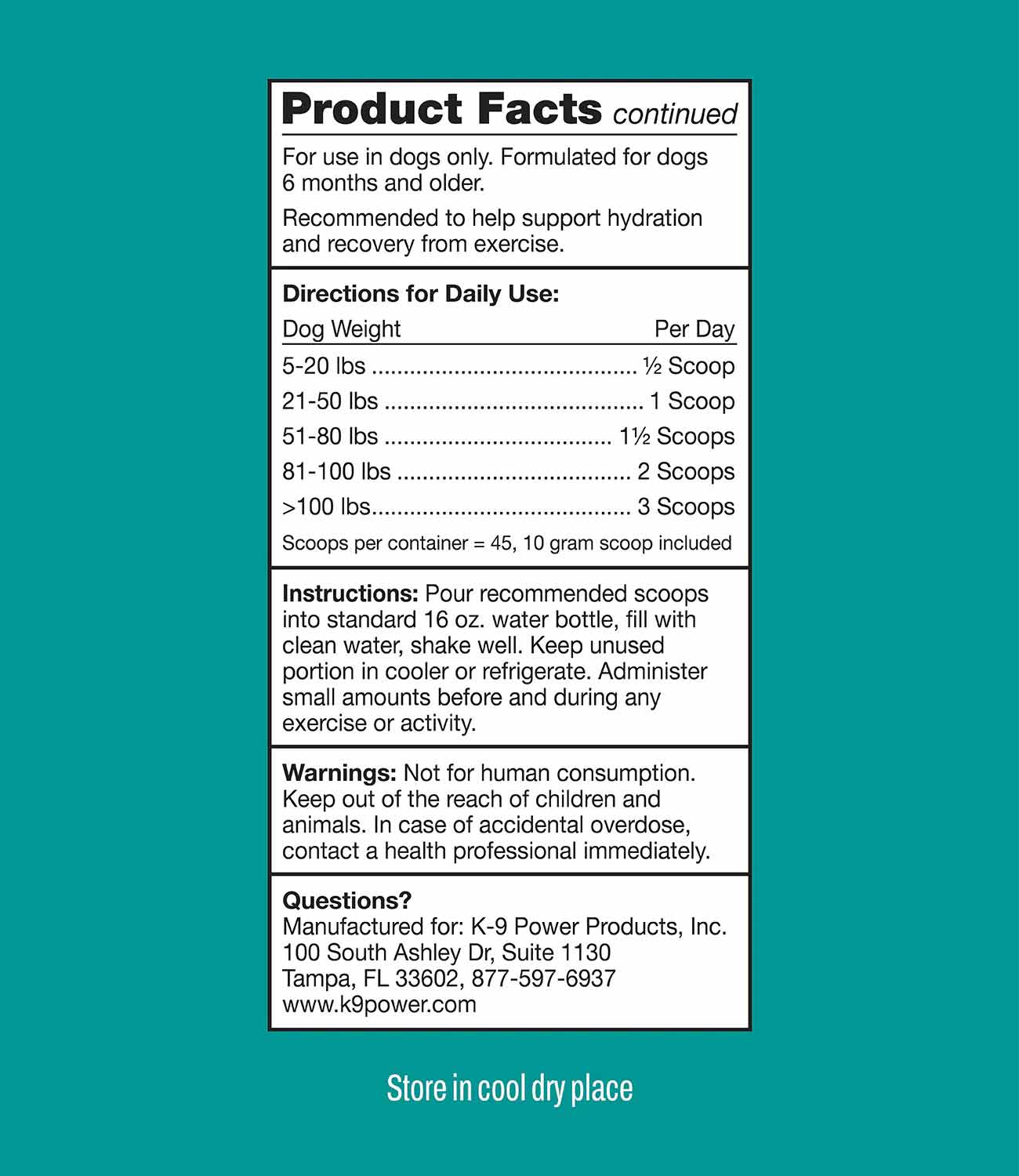K9 Power Go Dog Total Hydration Formula for Dogs - Image 4