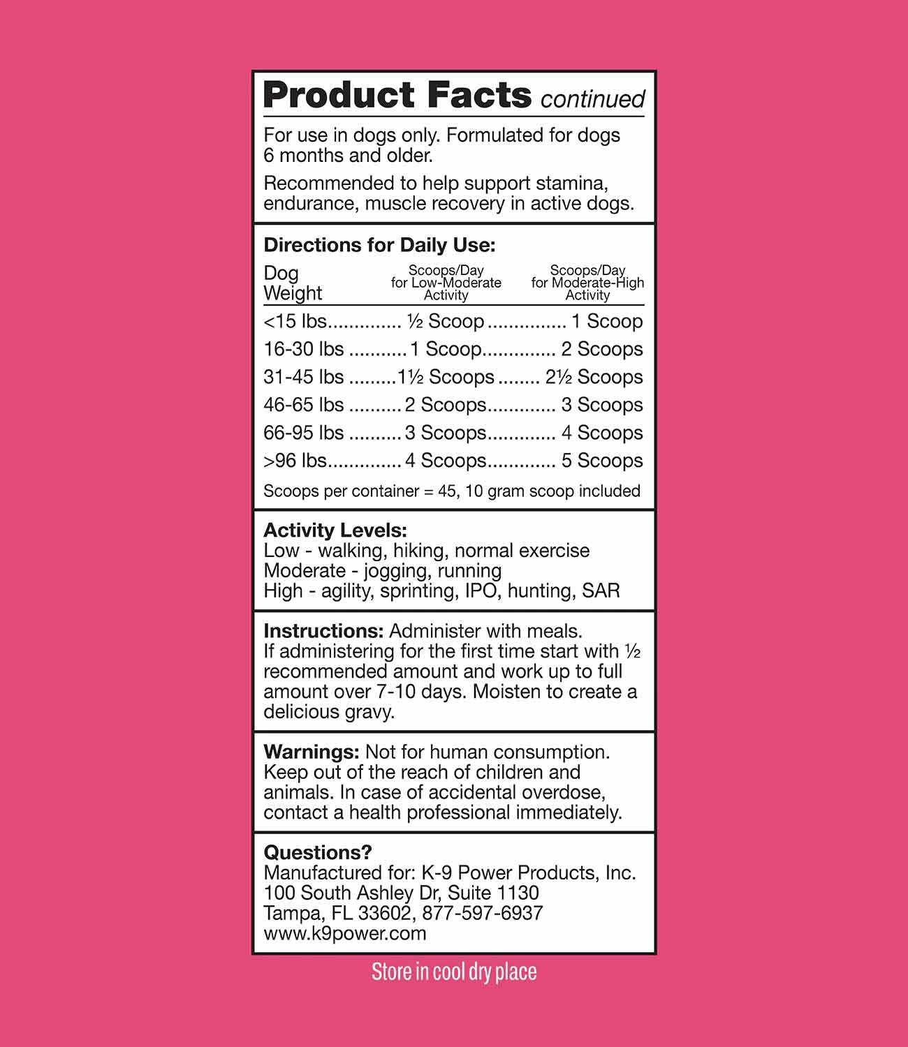 K9 Power Super Fuel Performance Supplement for Dogs - Image 4
