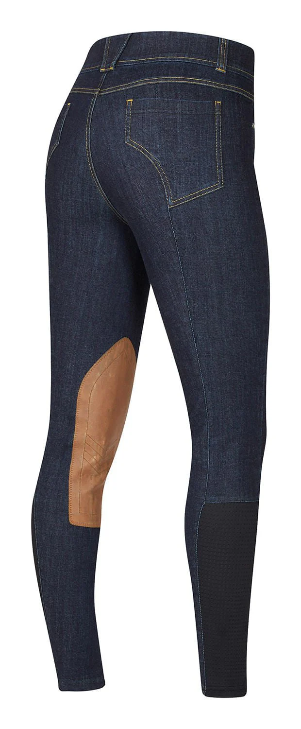Kerrits Women's Stretch Denim Knee Patch Riding Breeches - Image 6