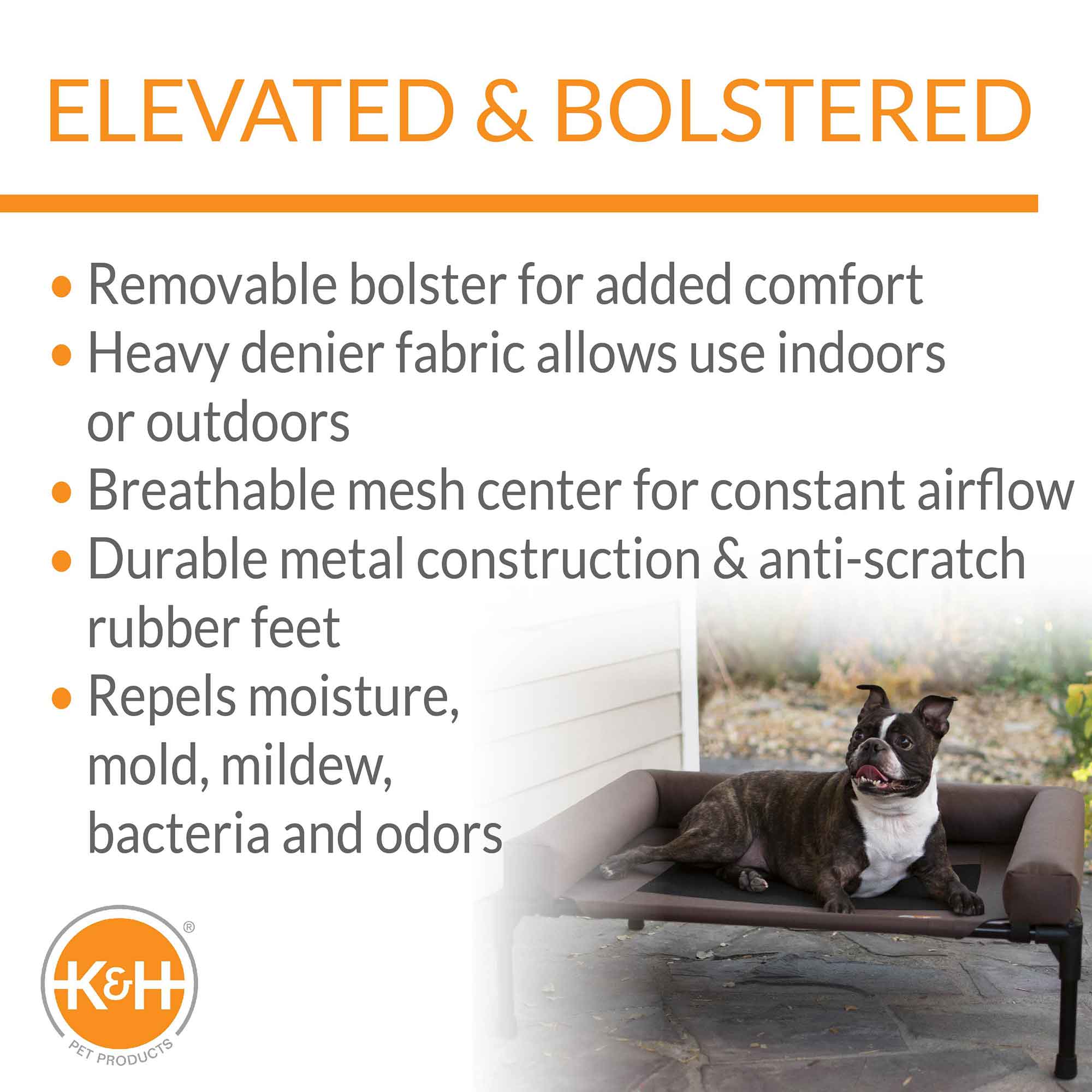 K&H Pet Products Original Bolster Pet Cot Elevated Pet Bed - Image 11