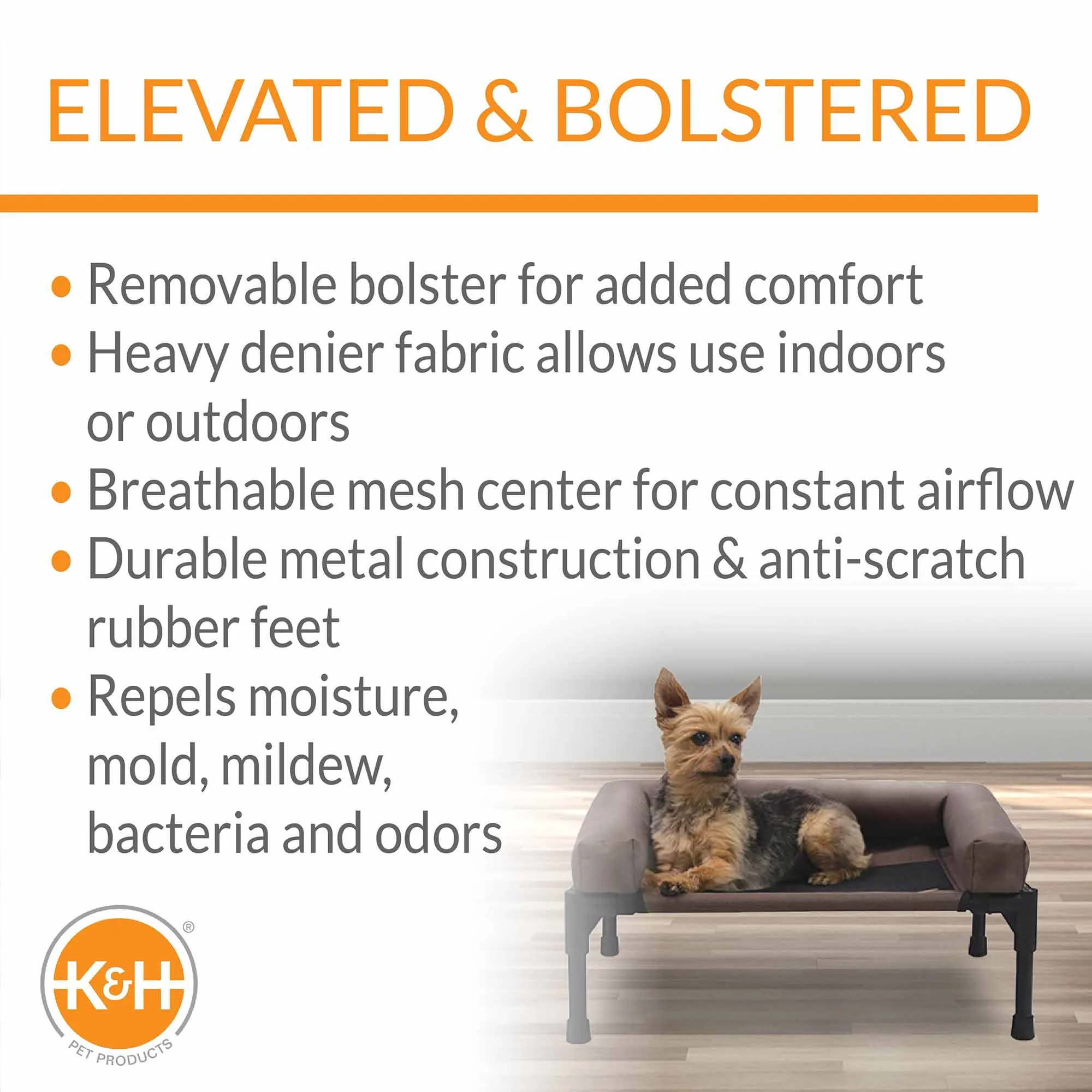 K&H Pet Products Original Bolster Pet Cot Elevated Pet Bed - Image 15