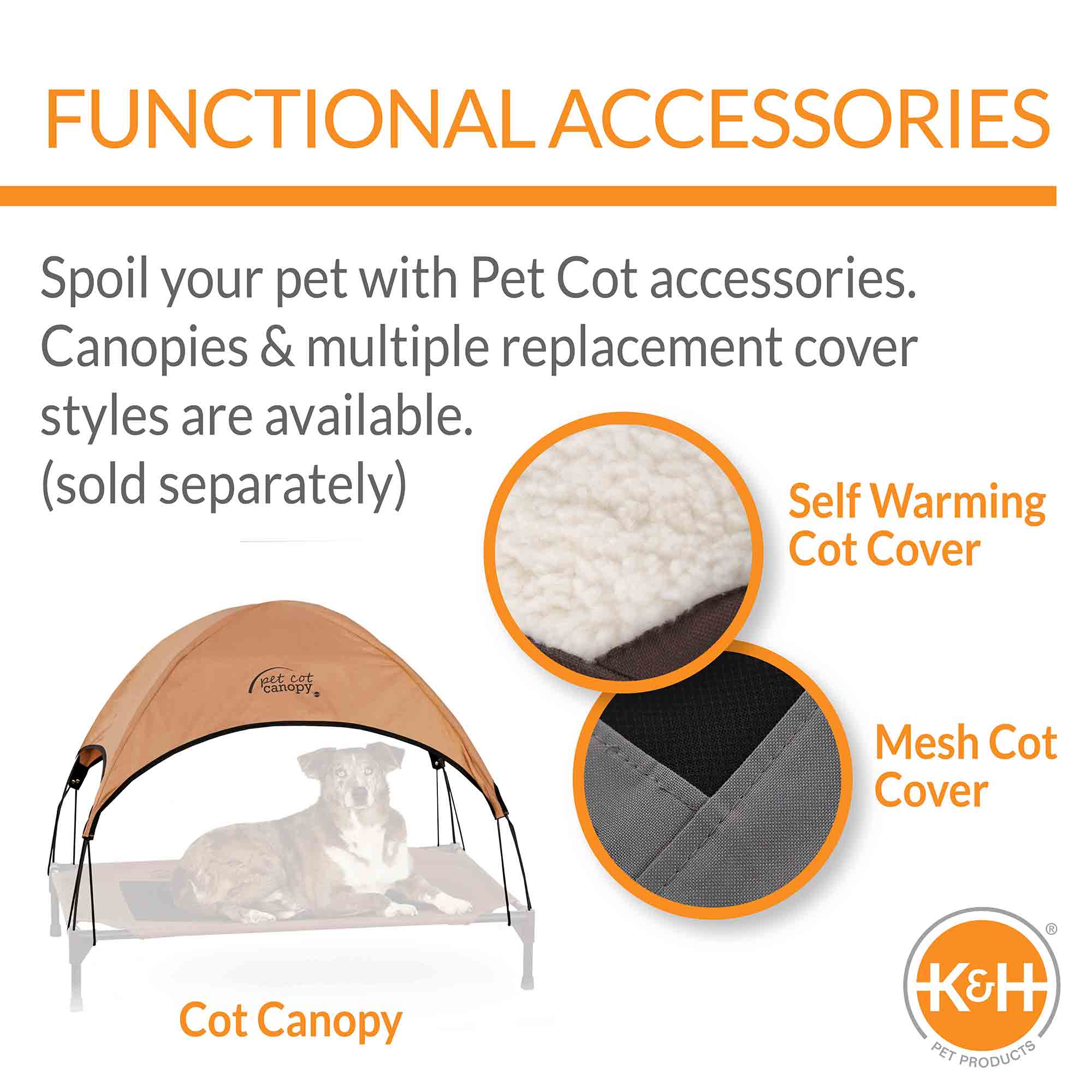 K&H Pet Products Original Pet Cot Elevated Dog Bed, Realtree Edge - Image 6