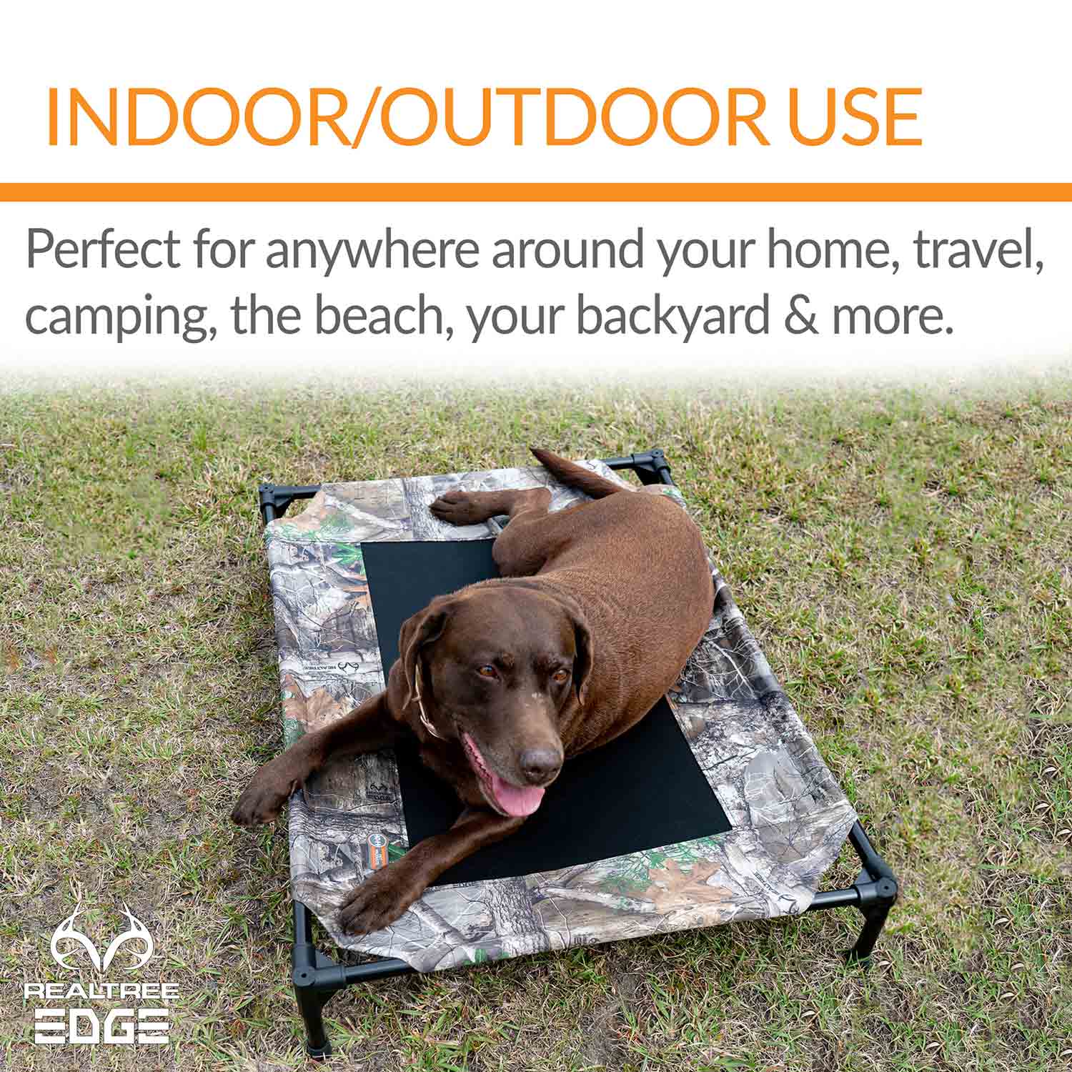 K&H Pet Products Original Pet Cot Elevated Dog Bed, Realtree Edge - Image 7