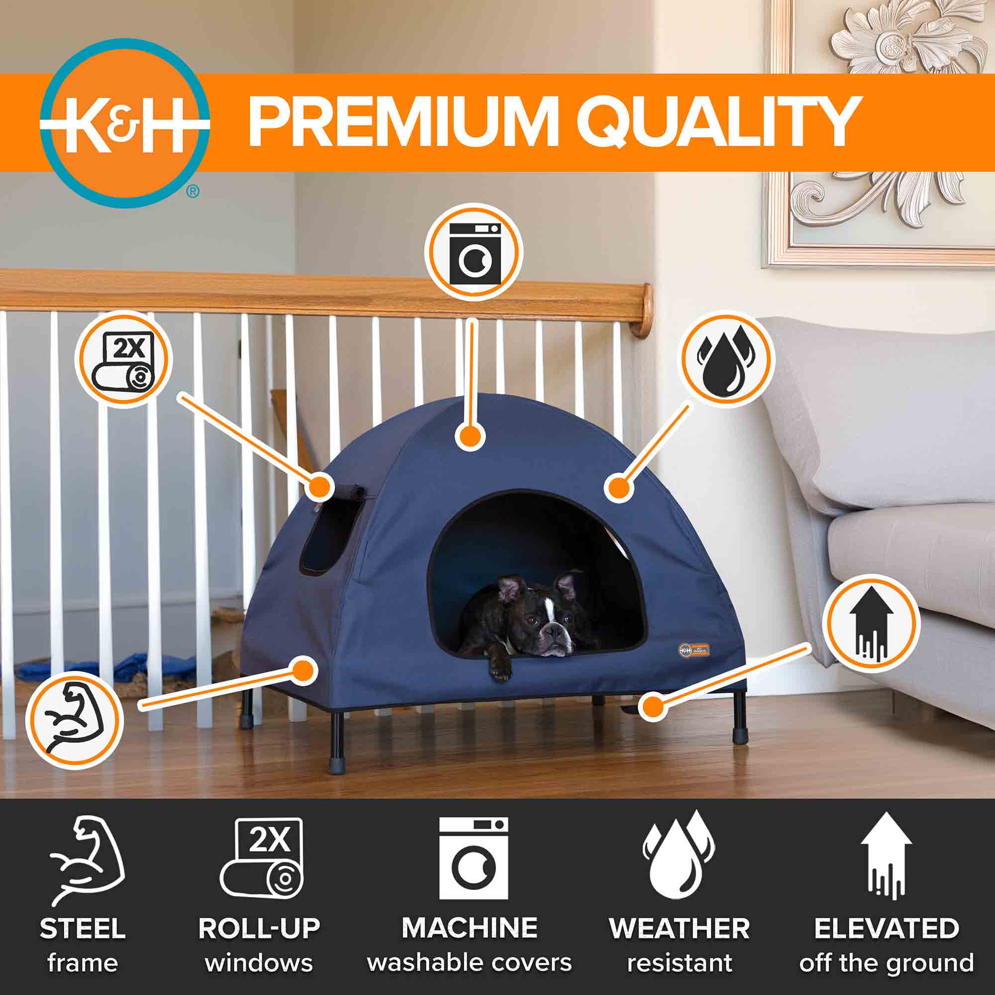 K&H Pet Products Original Pet Cot House - Image 11