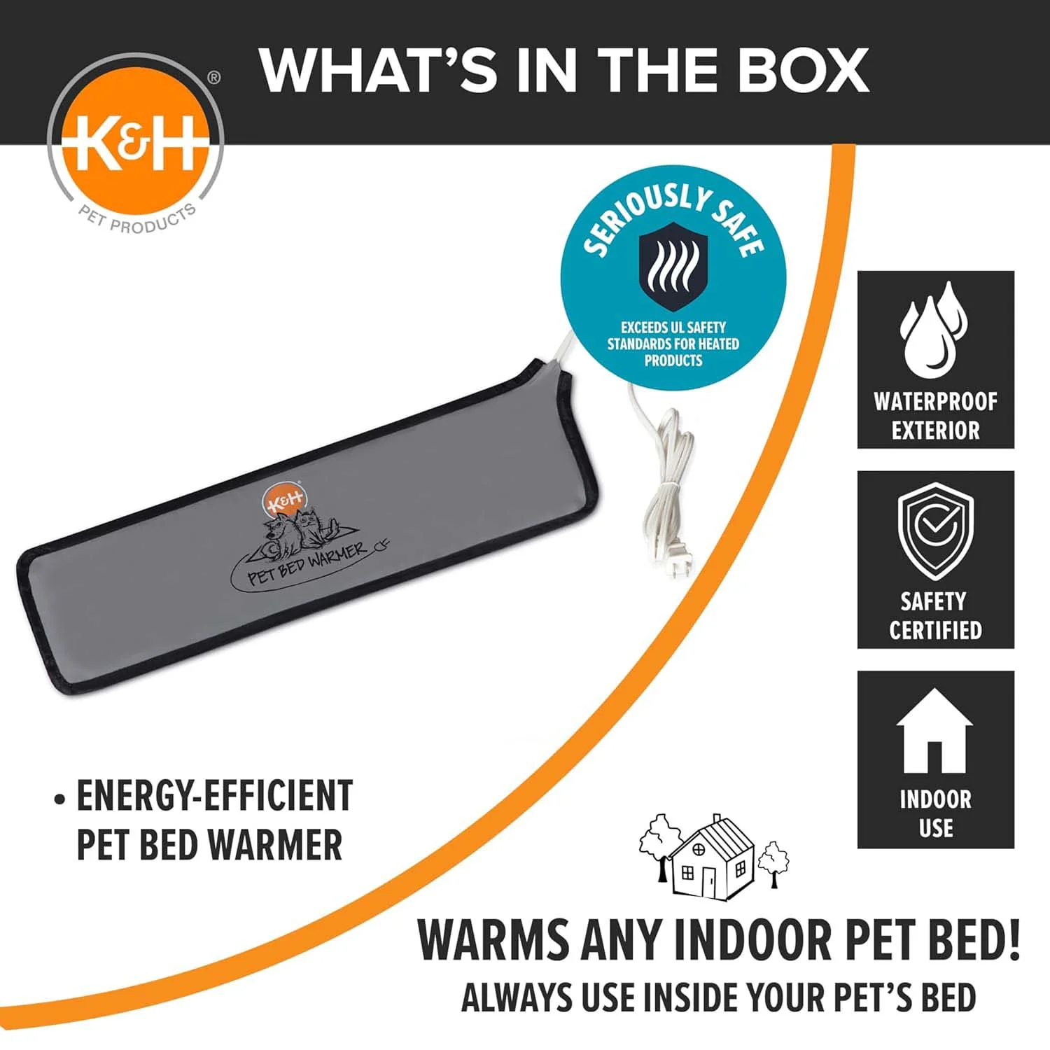 K&H Pet Bed Warmer – Indoor Heated Pad for Cats & Dogs, Thermostatically Controlled, Energy-Efficient, Safe for Arthritis & Comfort - Image 12