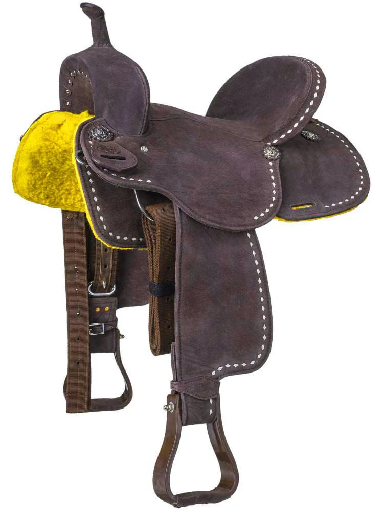 King Series Stratford Suede Barrel Saddle - Image 18