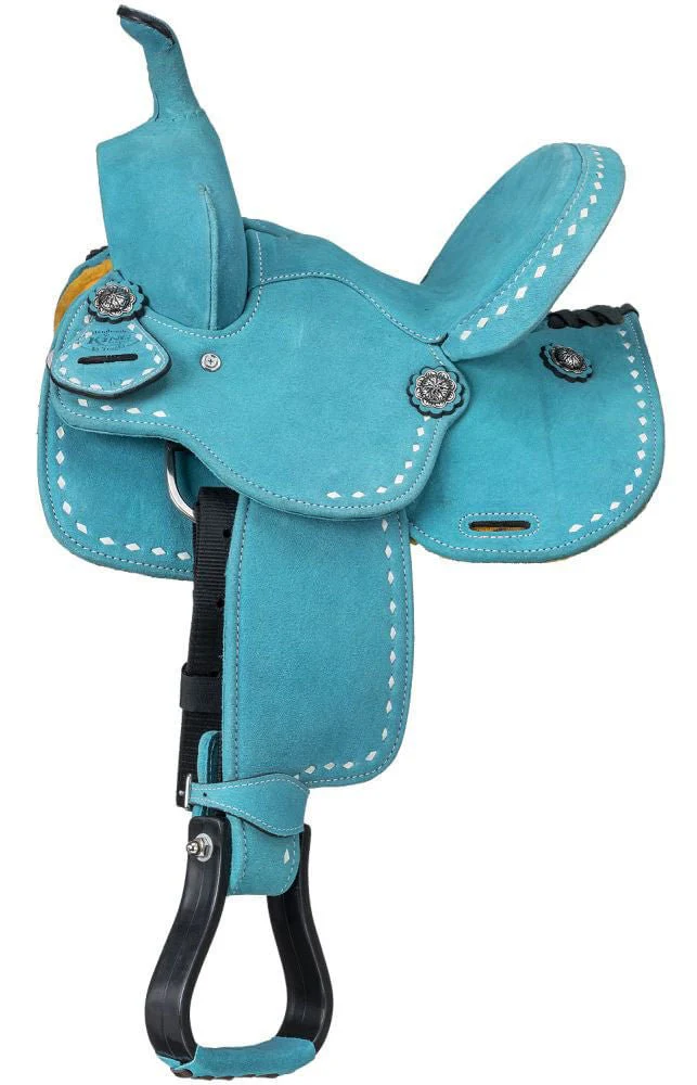 King Series Stratford Suede Barrel Saddle - Image 5