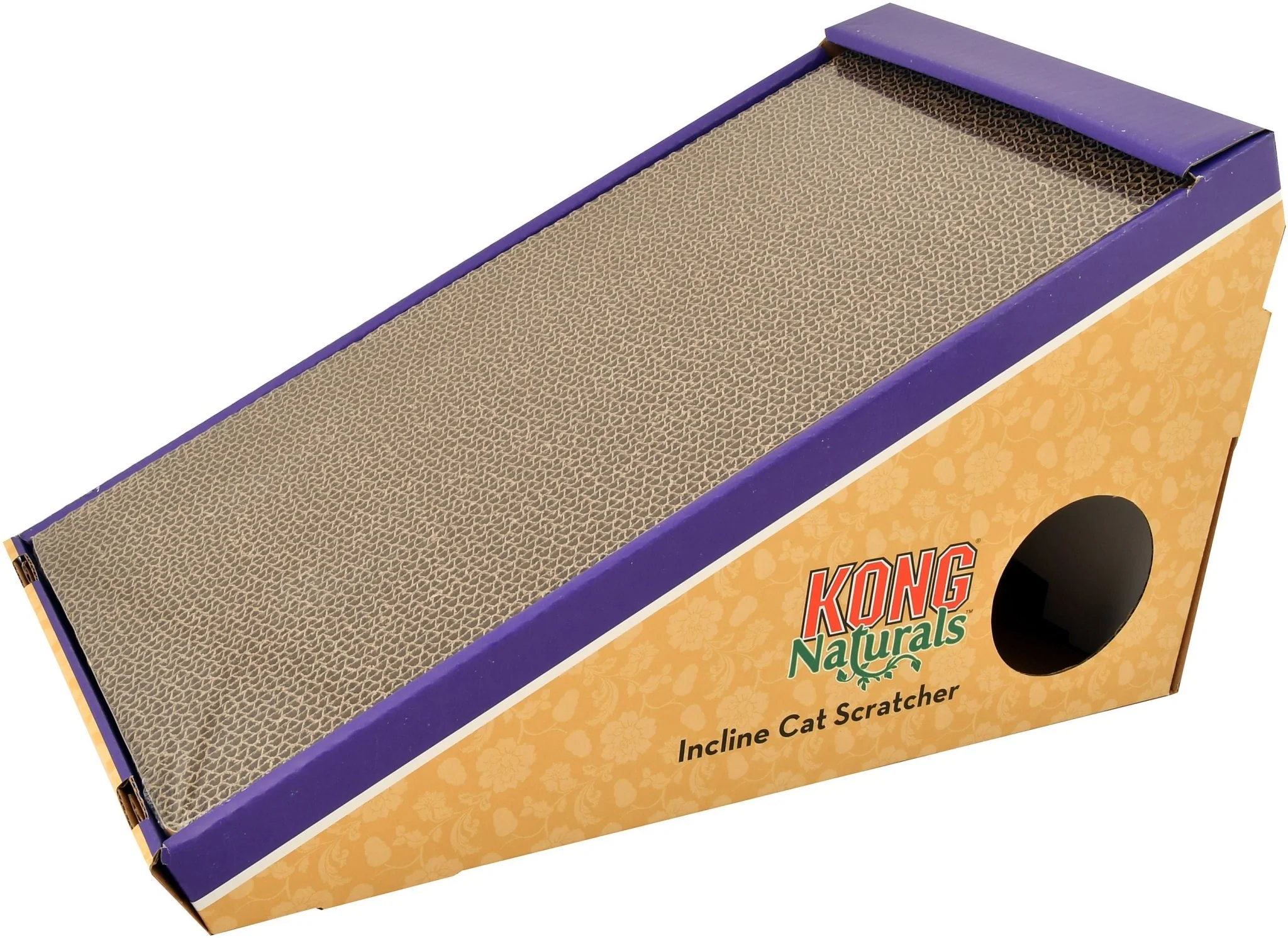 KONG Naturals Incline Scratcher with Toy - Image 3