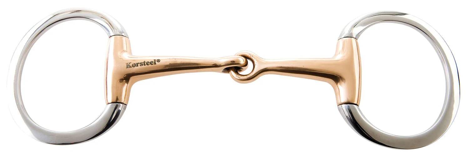 Korsteel Copper Mouth Eggbutt Snaffle Bit - Image 2