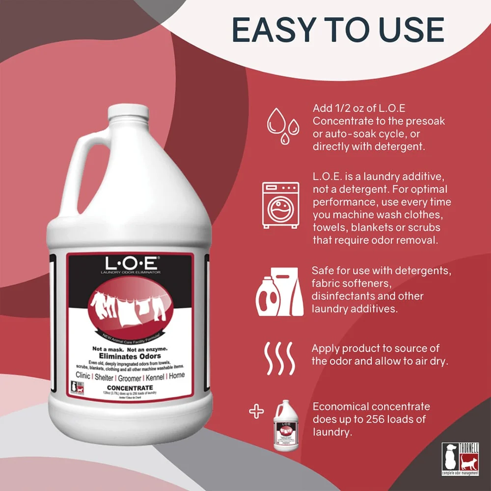 L.O.E. Laundry Odor Eliminator, Concentrate - Image 6