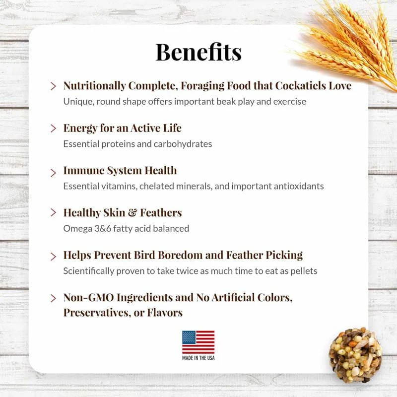 Lafeber Classic Nutri-Berries Bird Food, 10 oz – Foraging Formula for Small, Medium & Large Birds - Image 16