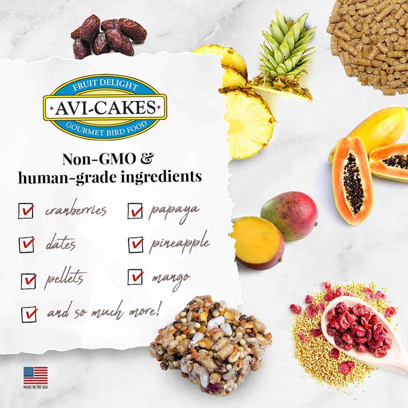 Lafeber Fruit Delight Avi-Cakes for Small Birds, 8 oz - Image 4