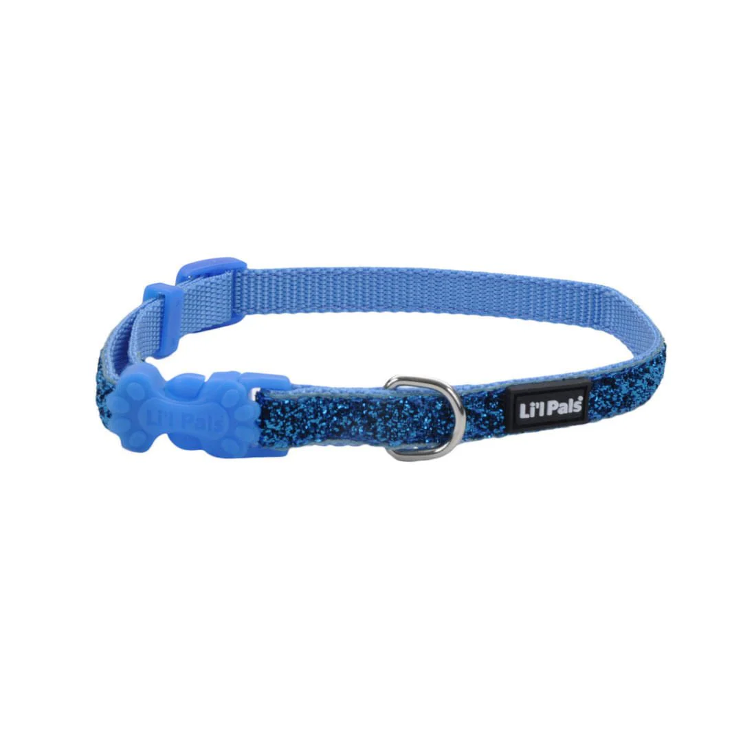 Li'l Pals Adjustable Dog Collar with Glitter Overlay - Image 6