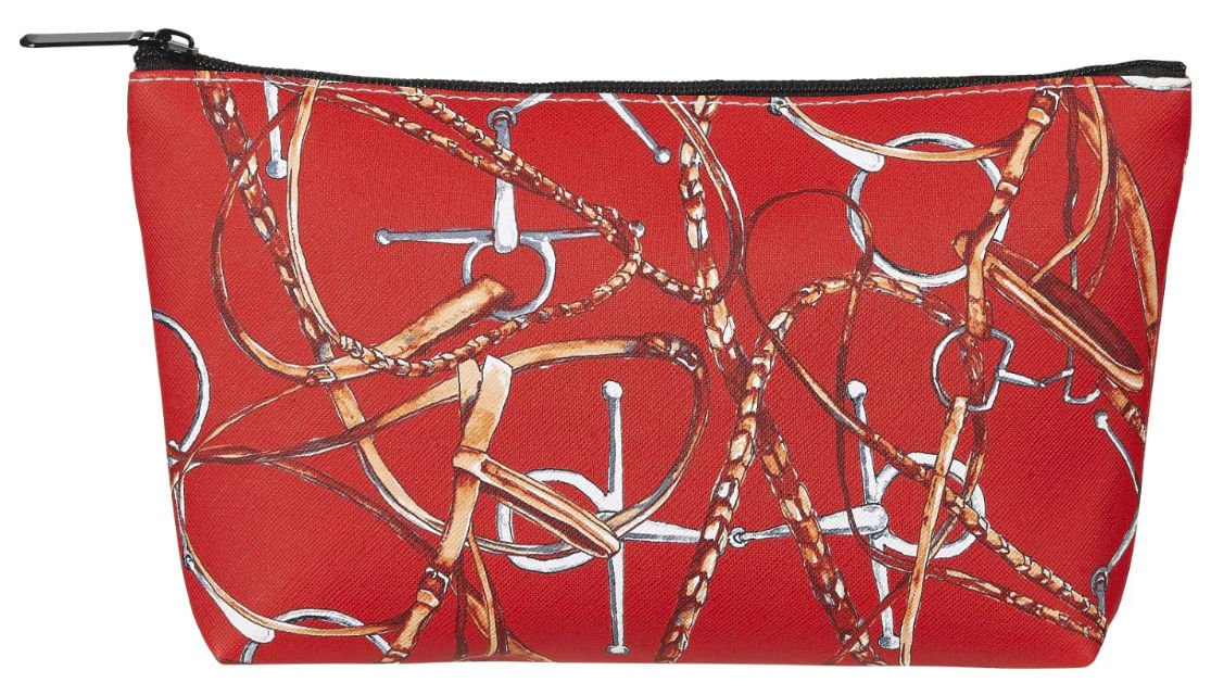 Lila Snaffle Bridle Cosmetic Pouch