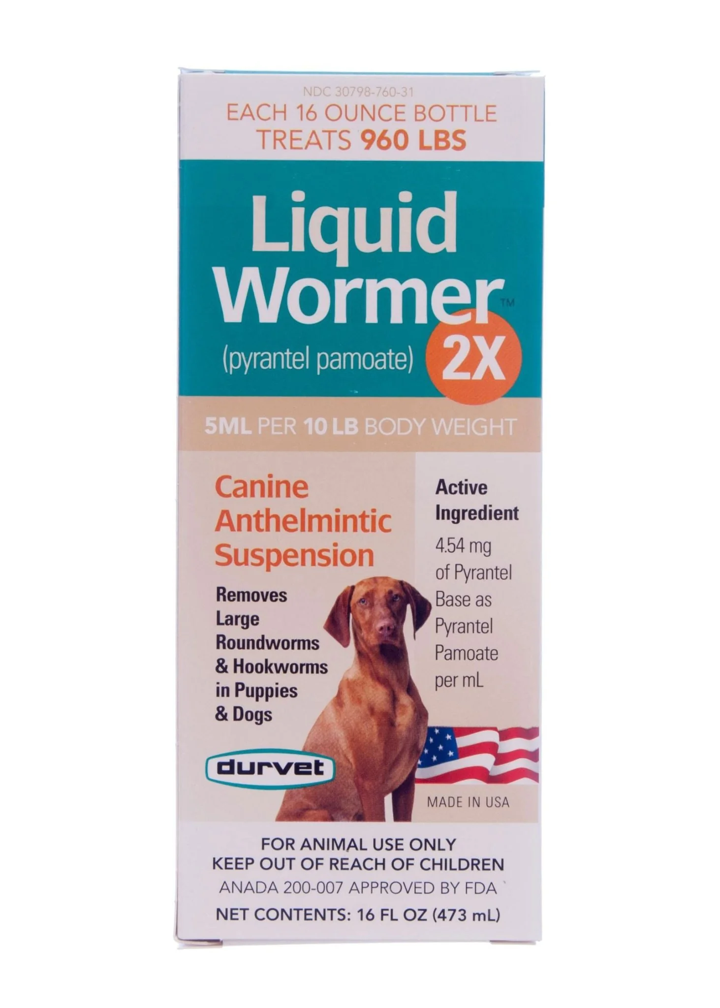 Durvet Liquid Wormer 2X for Dogs - Image 2