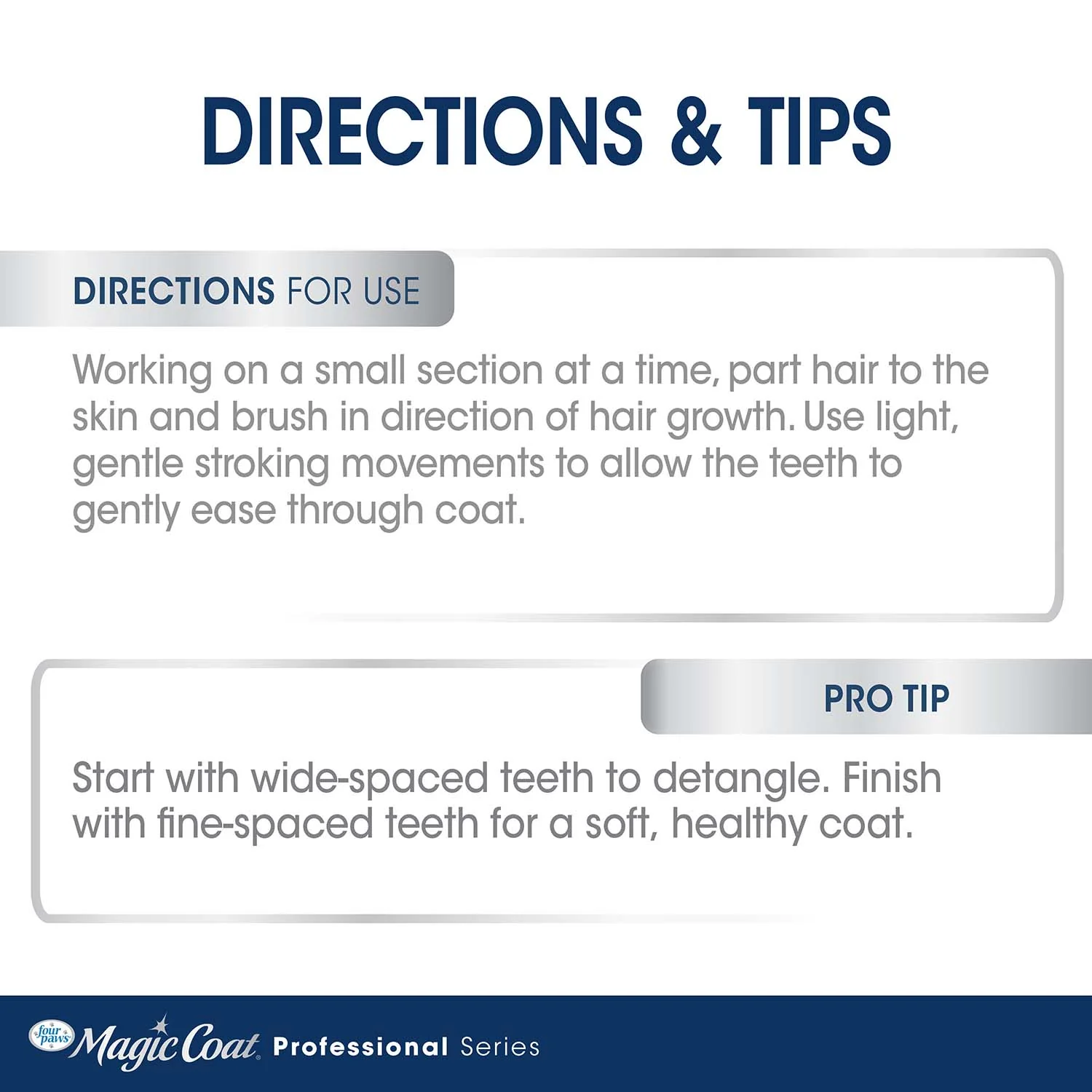 Magic Coat Professional Series Non-Slip Grip Pet Comb - Image 5