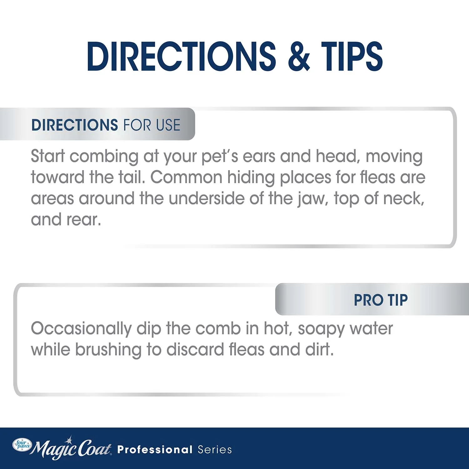 Magic Coat Professional Series Palm Flea Comb - Image 6