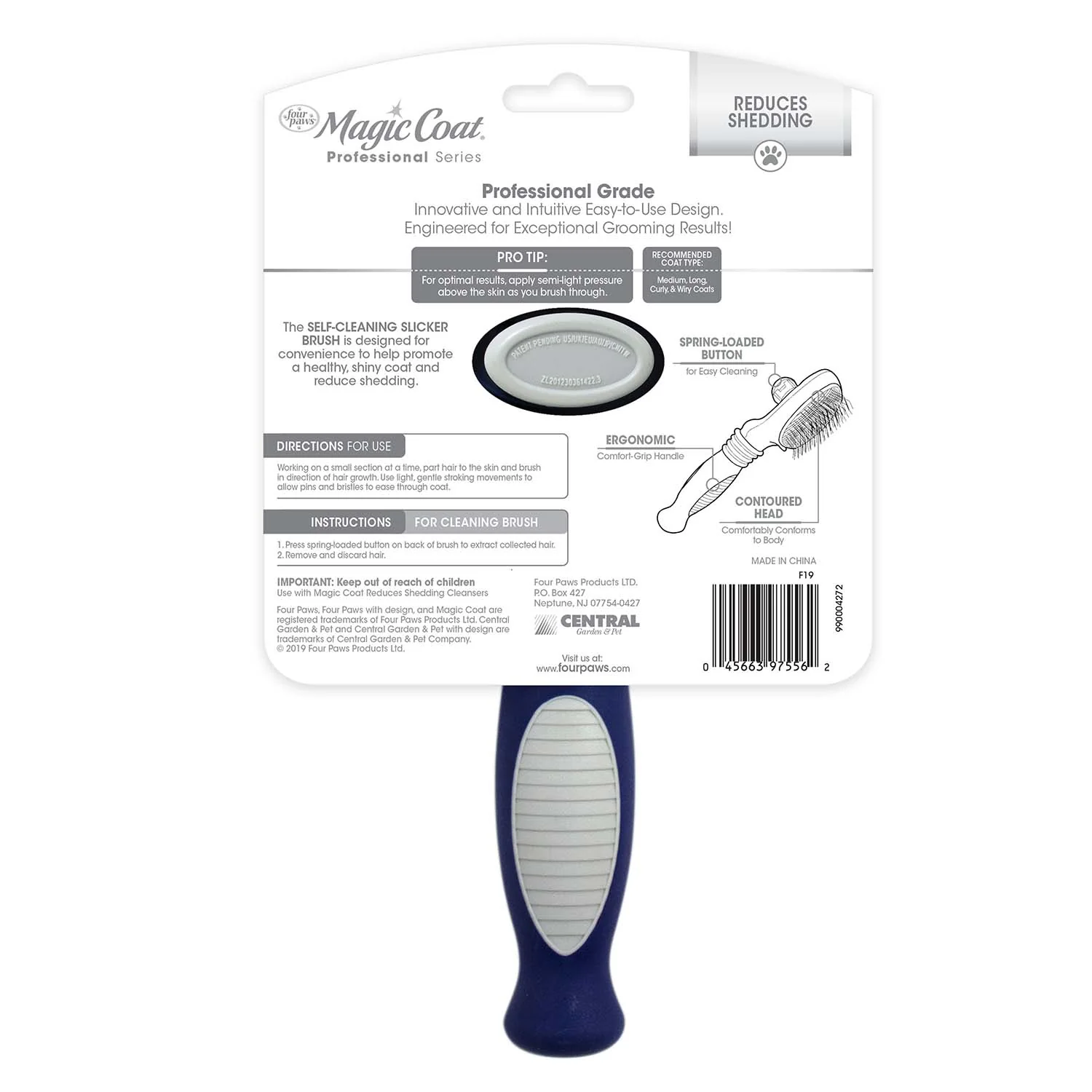 Magic Coat Professional Series Self-Cleaning Slicker Brush - Image 2