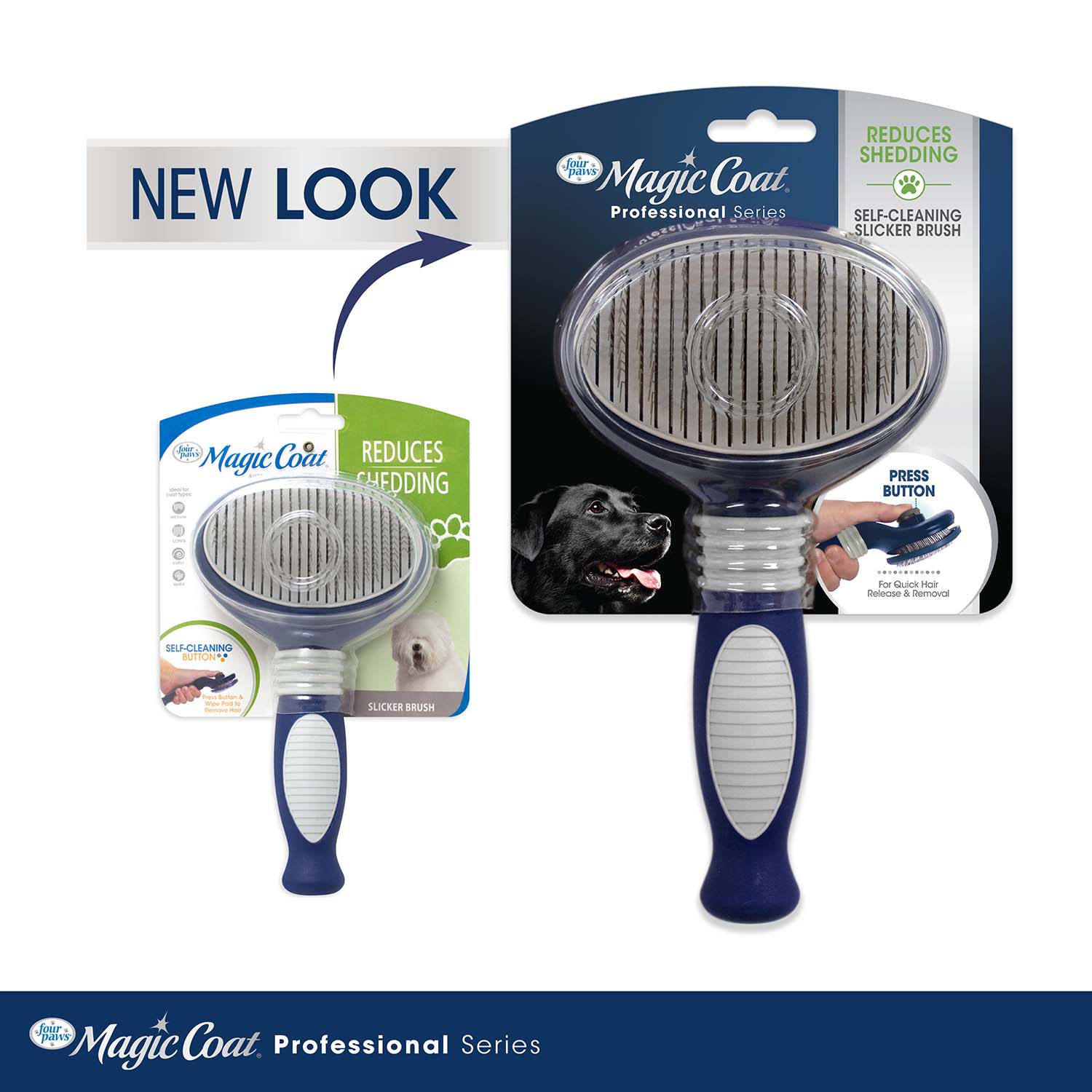 Magic Coat Professional Series Self-Cleaning Slicker Brush - Image 8