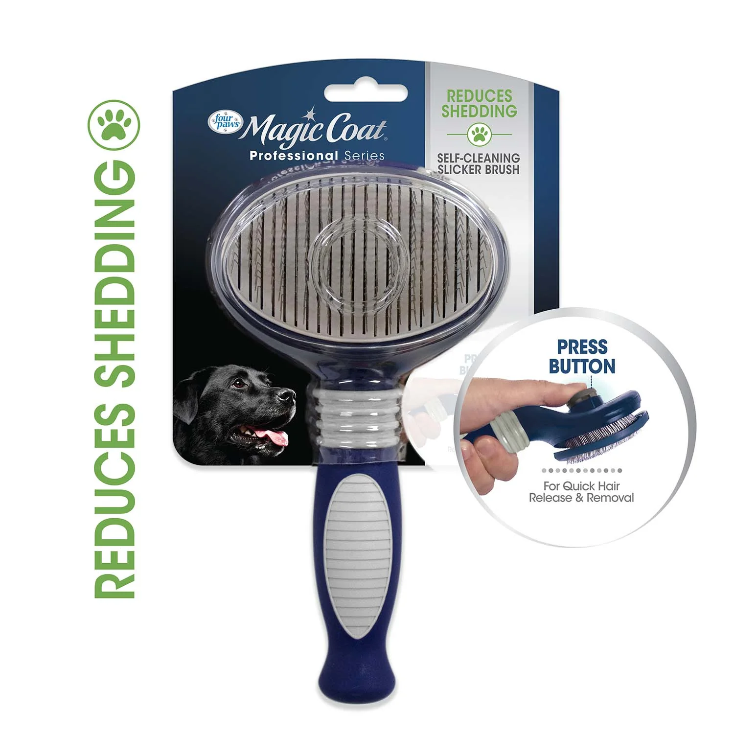 Magic Coat Professional Series Self-Cleaning Slicker Brush - Image 9