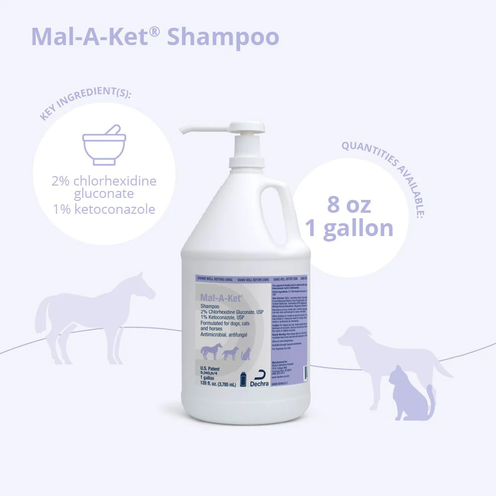 Mal-A-Ket Medicated Ketoconazole Chlorhexidine Shampoo for Horses, Dogs & Cats - Image 8