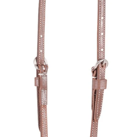 Martin Saddlery Harness Leather Slip Ear Headstall 1/2-inch Thick, Natural - Image 3