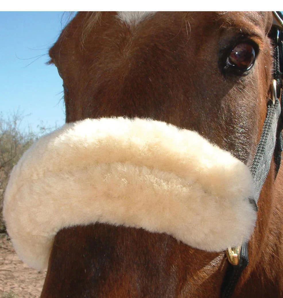 Merino Sheepskin Noseband Cover, 12" - Image 9