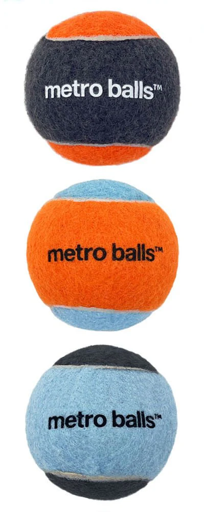 Metro Balls Fetch Dog Toys, 3 pk - Image 3