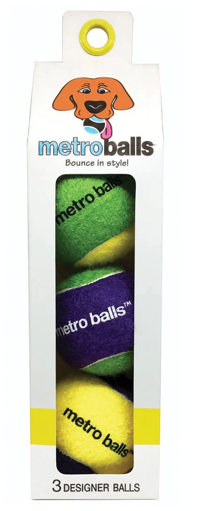 Metro Balls Fetch Dog Toys, 3 pk - Image 4