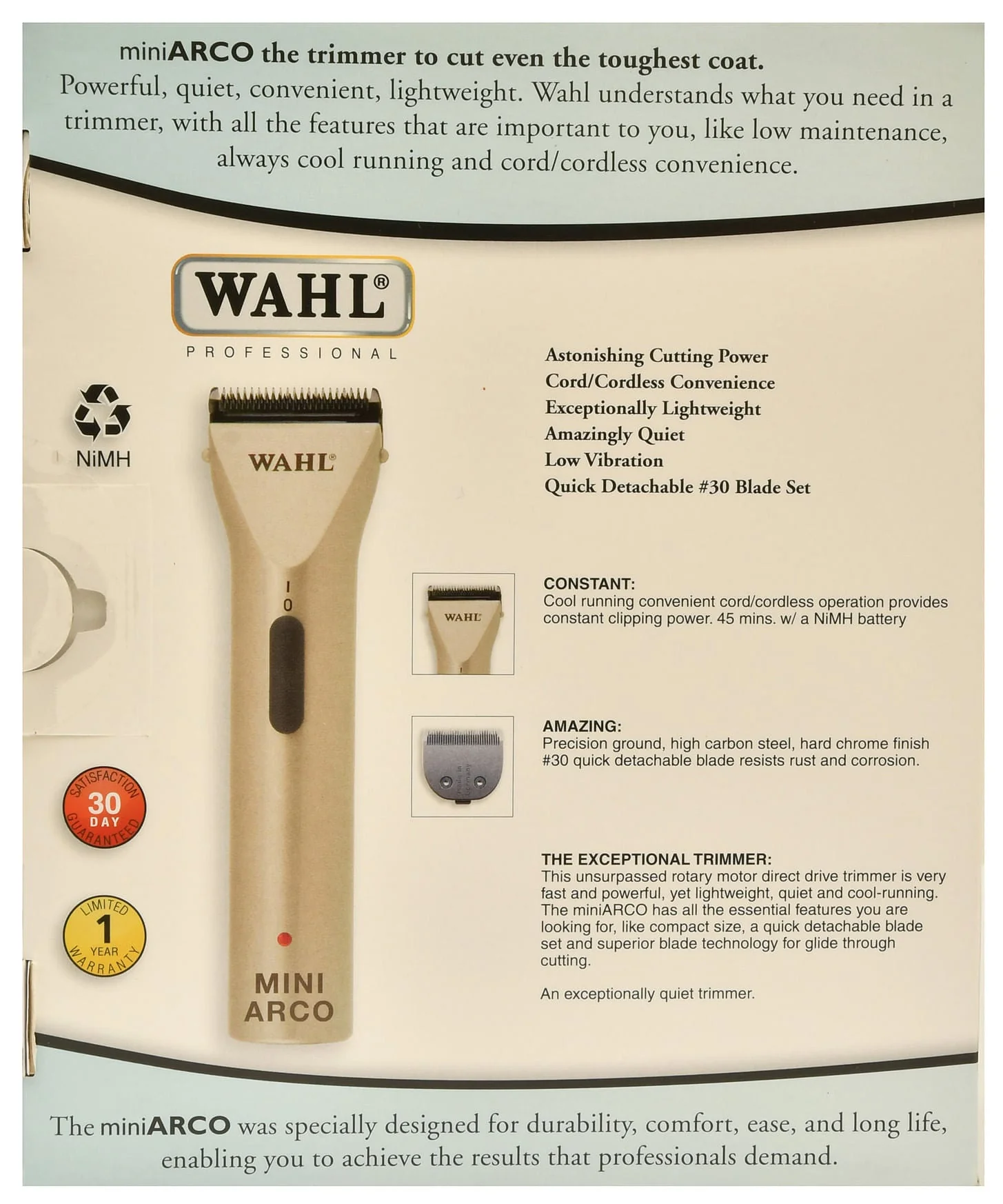 Wahl Mini Arco Trimmer (& Replacement Blades) - Image 4