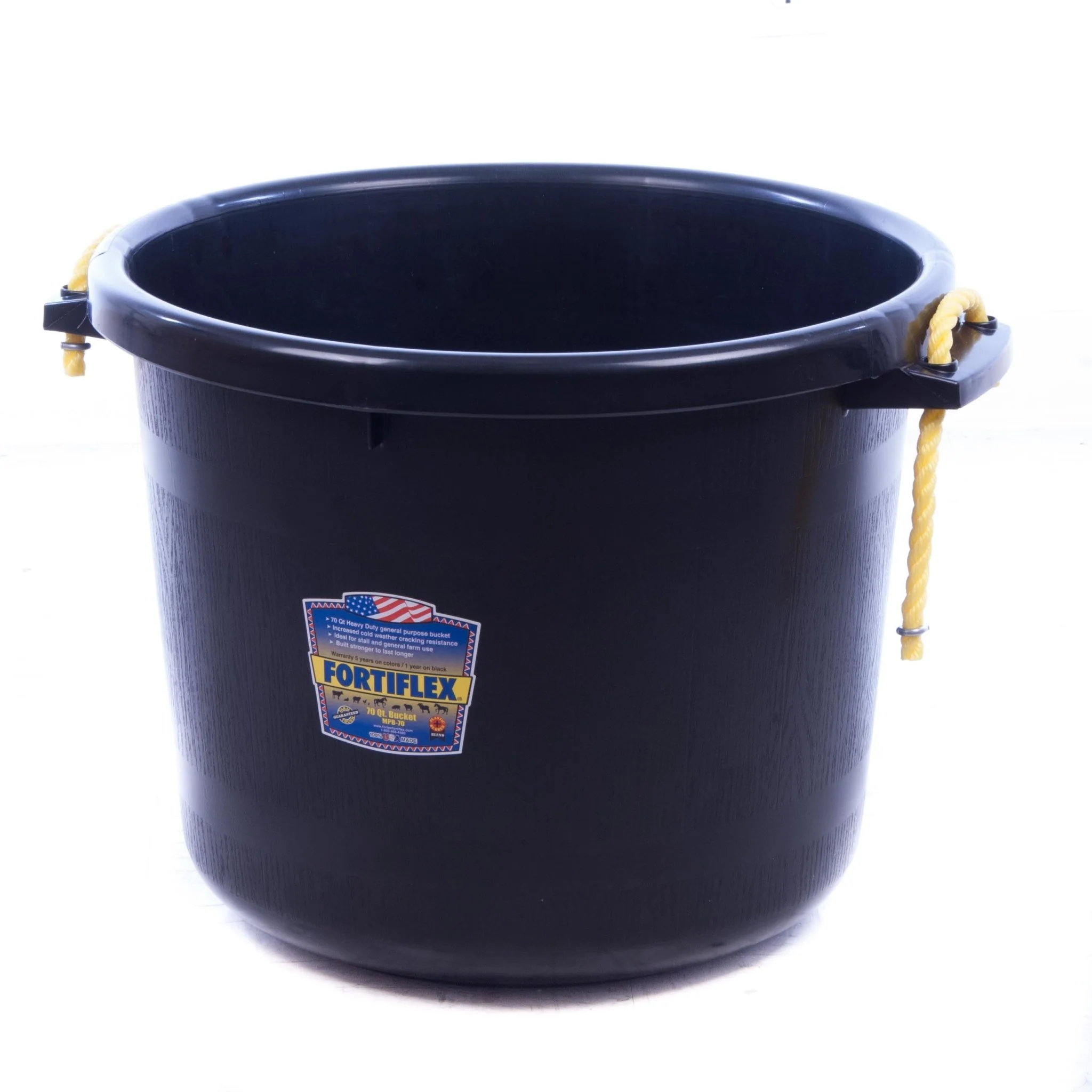 Fortiflex Heavy-Duty Plastic Muck Bucket, 70 Quart - Image 5