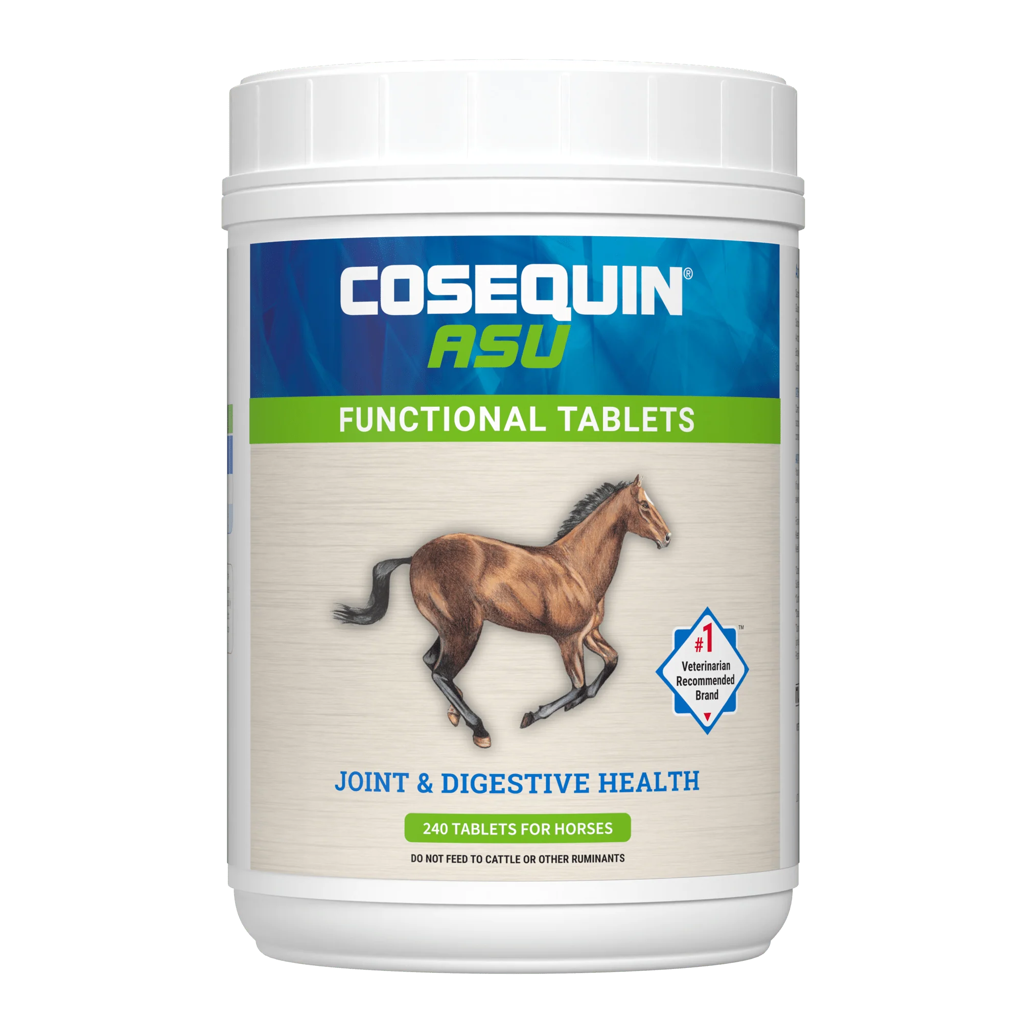 Nutramax Cosequin ASU Joint & Digestive Health Functional Tablets for Horses, 240 Tablets