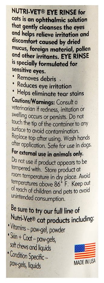 Nutri-Vet Cat Eye Rinse, 4 oz - Image 6