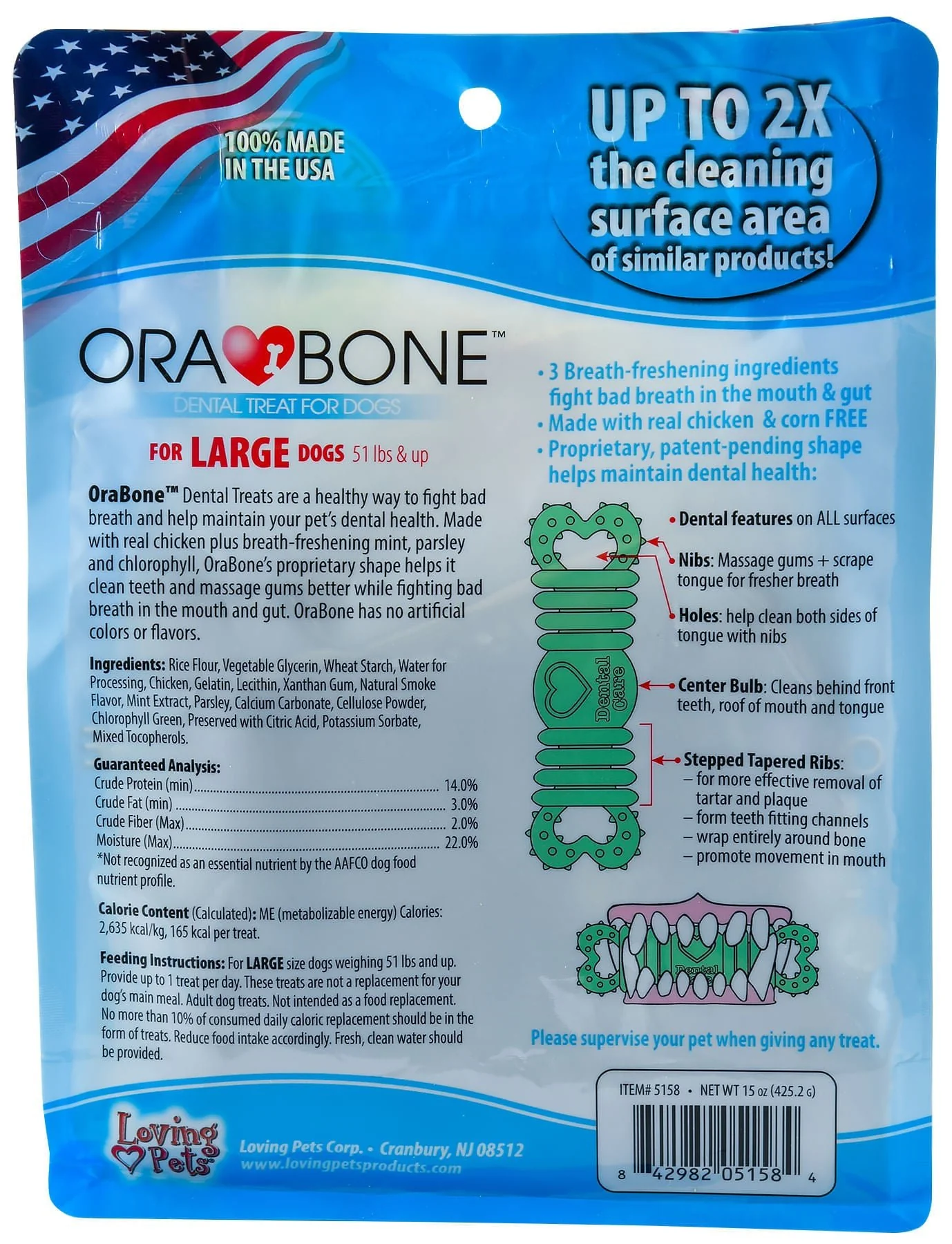Ora-Bone Dental Treats for Dogs – Fresh Breath, Plaque & Tartar Control, USA Made - Image 17