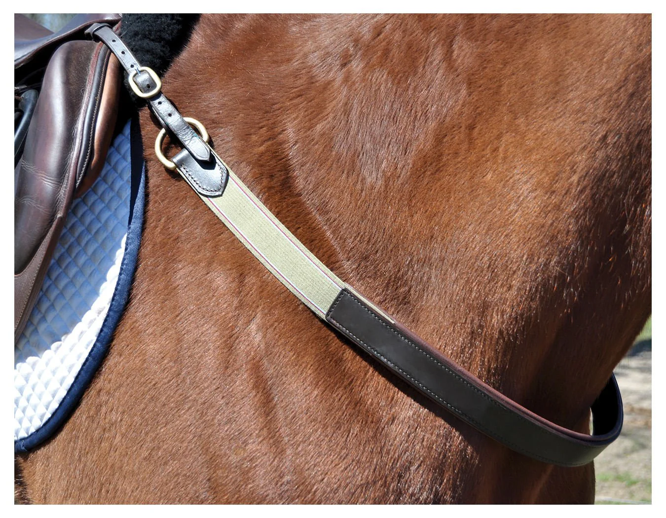 Silver Fox Padded Breast Collar, Brown - Image 4
