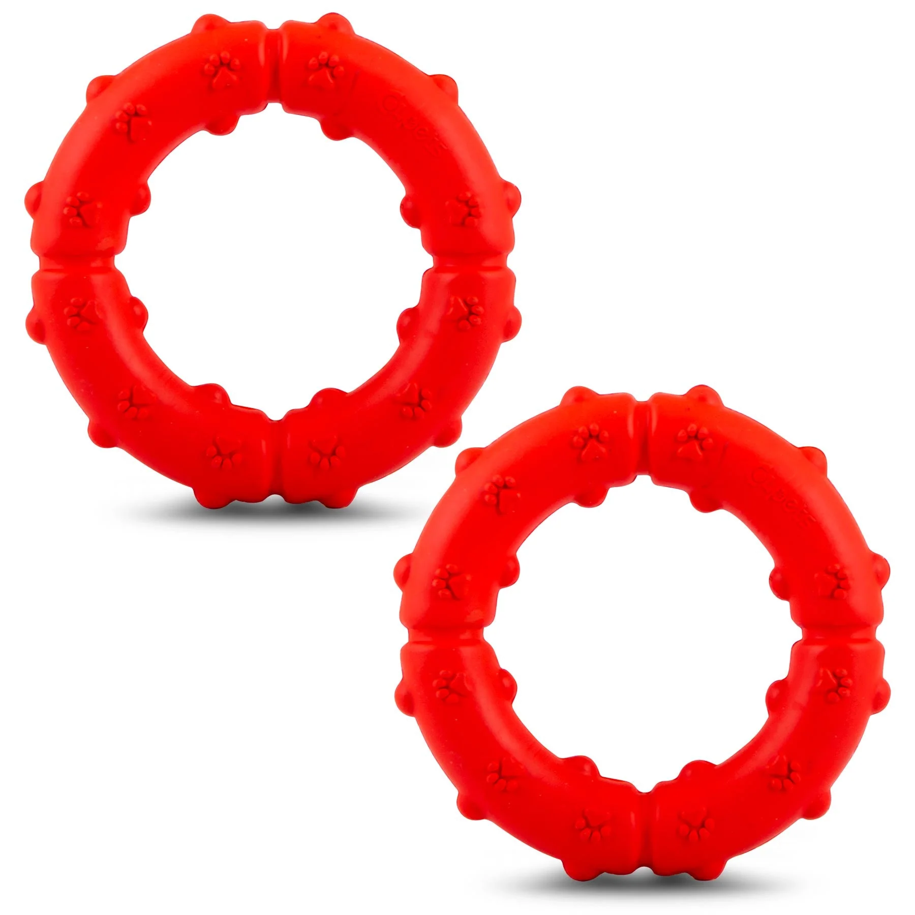 Jeffers Paw Ring Tugger Natural Rubber Dog Dental Chew & Fetch Toy - Image 10