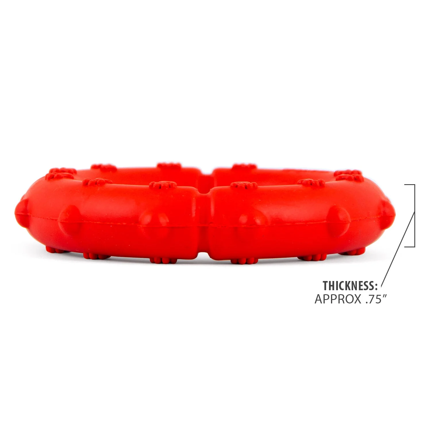 Jeffers Paw Ring Tugger Natural Rubber Dog Dental Chew & Fetch Toy - Image 6