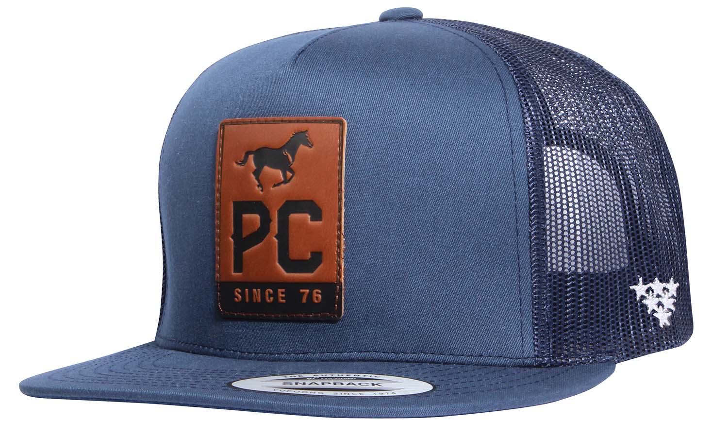 PC Flat Trucker Hat, Navy