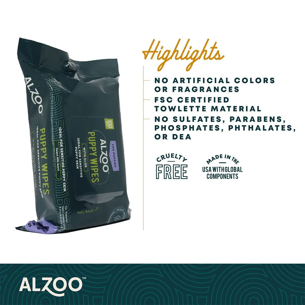 Plant-Based Puppy Grooming Wipes, 100 ct - Image 4